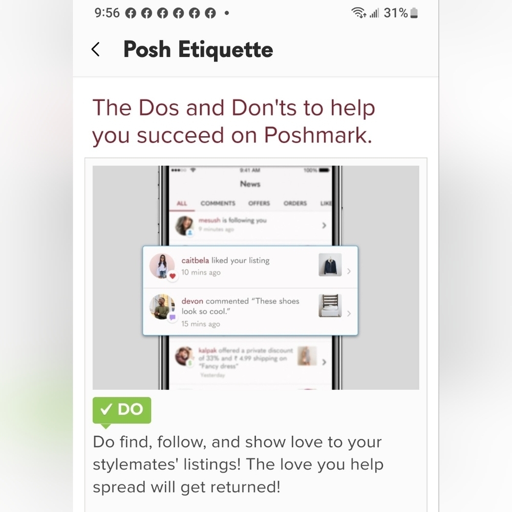 POSH Etiquette!!!!! Please read